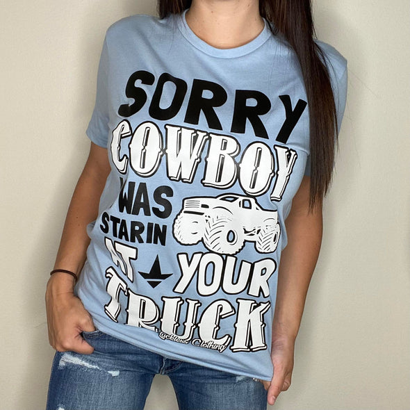 Sorry Cowboy Throwback Tee