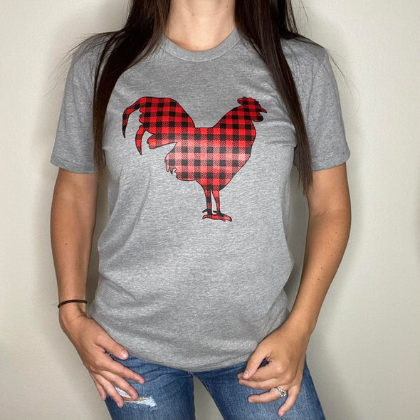 Buff Check Rooster Tee