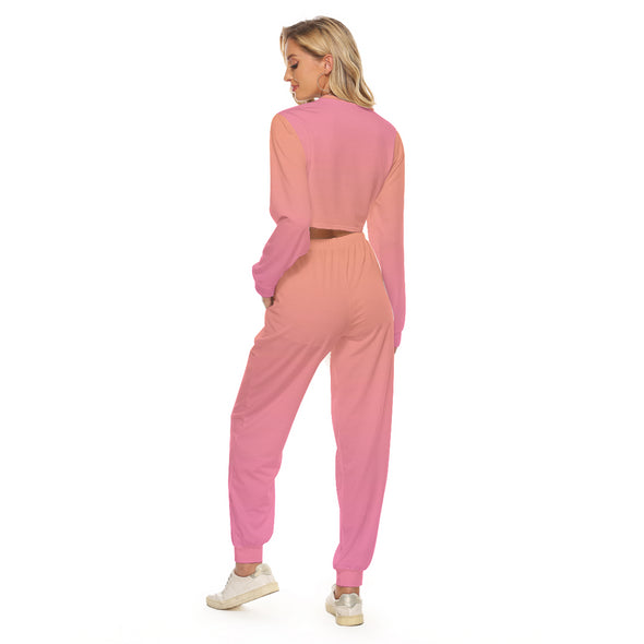 Ombre Jambo Crop Set Sun Kissed Coral