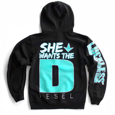 She Wants the Diesel (Multiple Styles/Colors) - Luckless Outfitters - Country - Apparel - Music - Clothing - Redneck - Girl - Women - www.lucklessclothing.com - Matt - Ford Parody - Concert - She Wants the D - Lets Get Dirty - Mud Run - Mudding - 