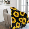 Sunflower Fleece Throw Blanket - Luckless Outfitters