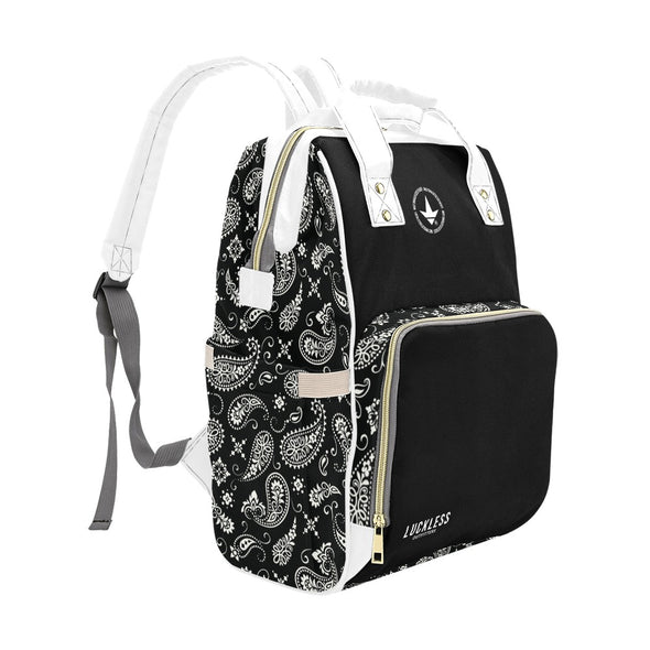 Paisley Baby Bag | Monochrome