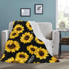 Sunflower Fleece Throw Blanket - Luckless Outfitters