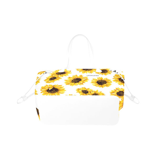 L U C K L E S S White Sunflower Classic Tote Bag