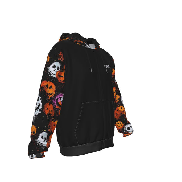 Boo-tiful Pumpkin Heavy Fleece Zip Up Hoodie