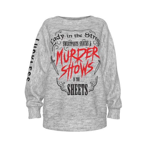 Women's Raglan Sleeve Sweatshirt - Murder Shows