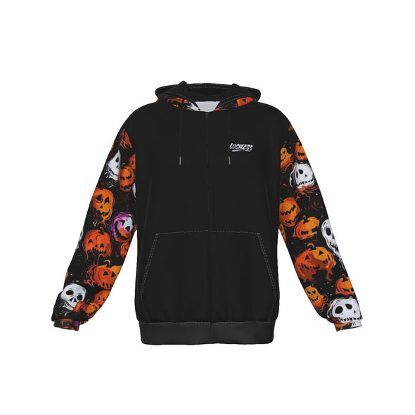 Boo-tiful Pumpkin Heavy Fleece Zip Up Hoodie
