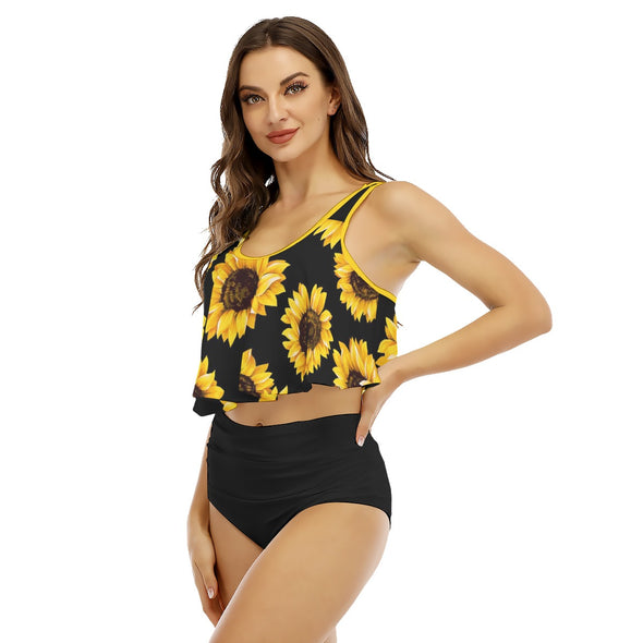 Sunflower Women's Ruffled Bikini | Black