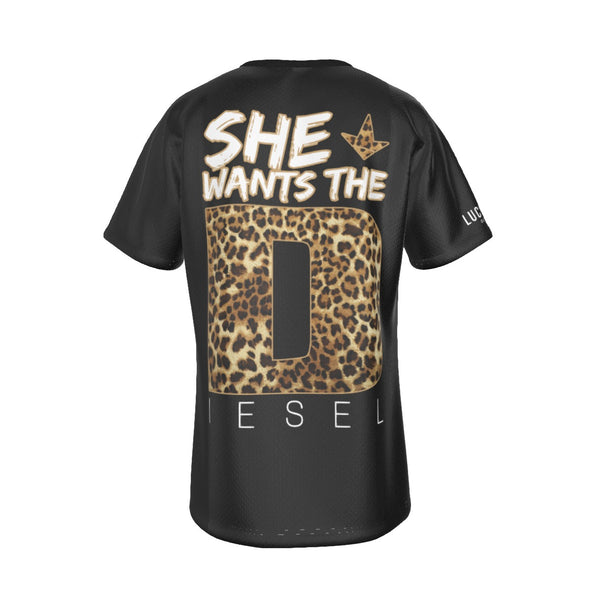 She Wants the Diesel + Leopard | Birdseye Tee