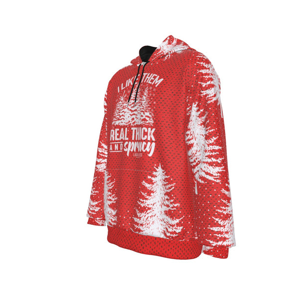 Thick & Sprucy Heavy Fleece Raglan Holiday Hoodie