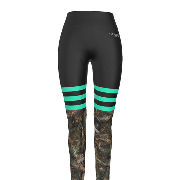HD Camo Sporty High Waist Leggings | Blue