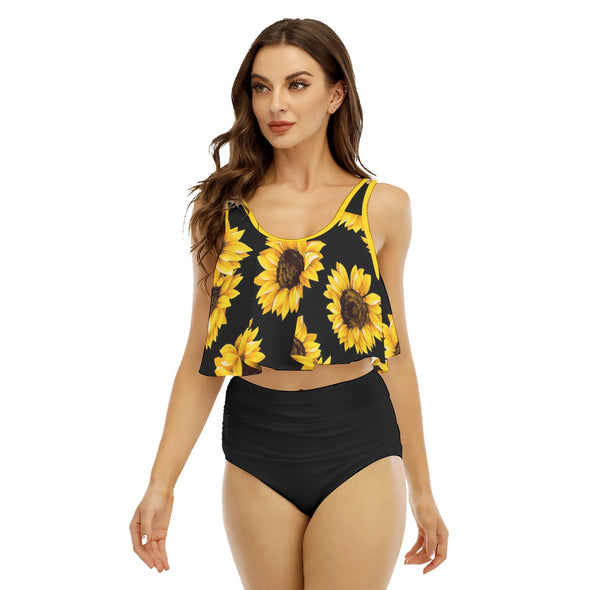 Sunflower Women's Ruffled Bikini | Black