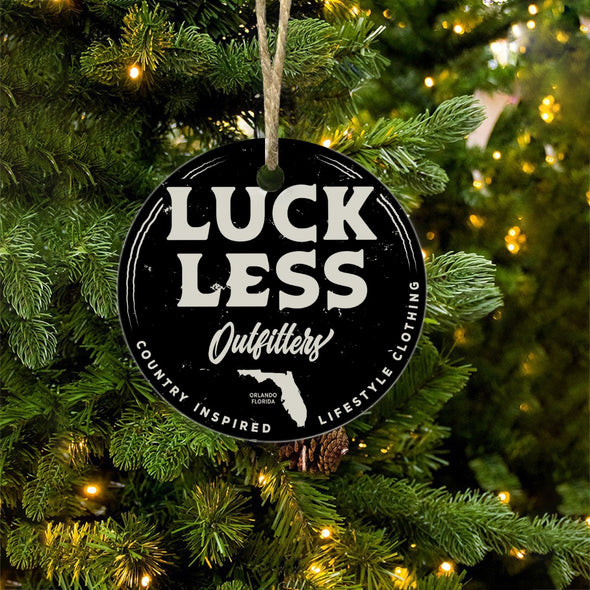 LUCKLESS OUTFITTERS CHRISTMAS ORNAMENT