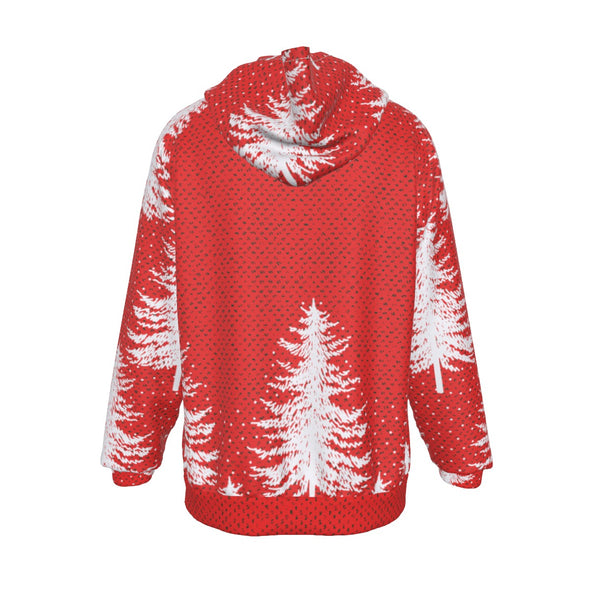 Thick & Sprucy Heavy Fleece Raglan Holiday Hoodie
