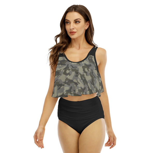 Camo Women's Ruffled Bikini | Multicam