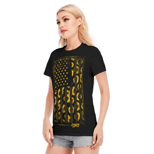Grungeflower Ladies Fit Tee