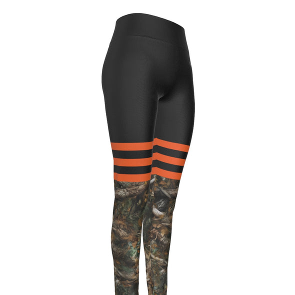 HD Camo Sporty High Waist Leggings | Orange