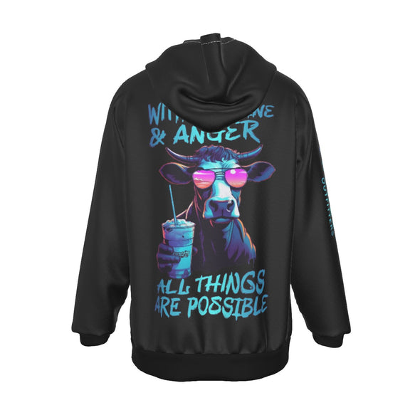 Caffeine & Anger Hoodie | Black