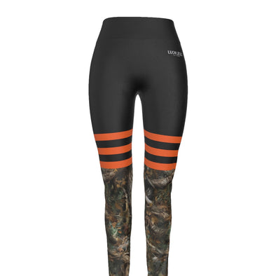 HD Camo Sporty High Waist Leggings | Orange