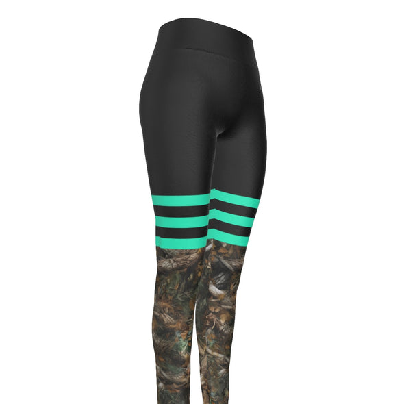 HD Camo Sporty High Waist Leggings | Blue