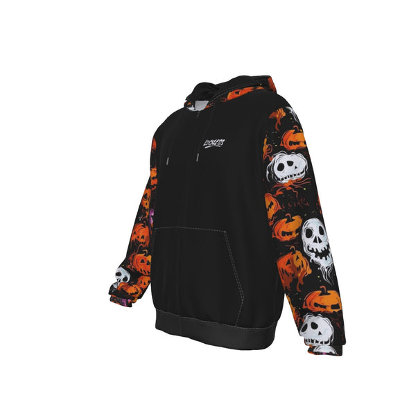 Boo-tiful Pumpkin Heavy Fleece Zip Up Hoodie
