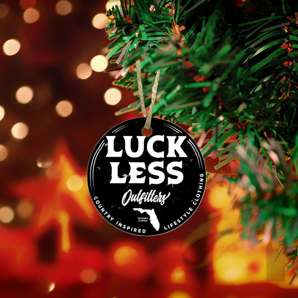 LUCKLESS OUTFITTERS CHRISTMAS ORNAMENT
