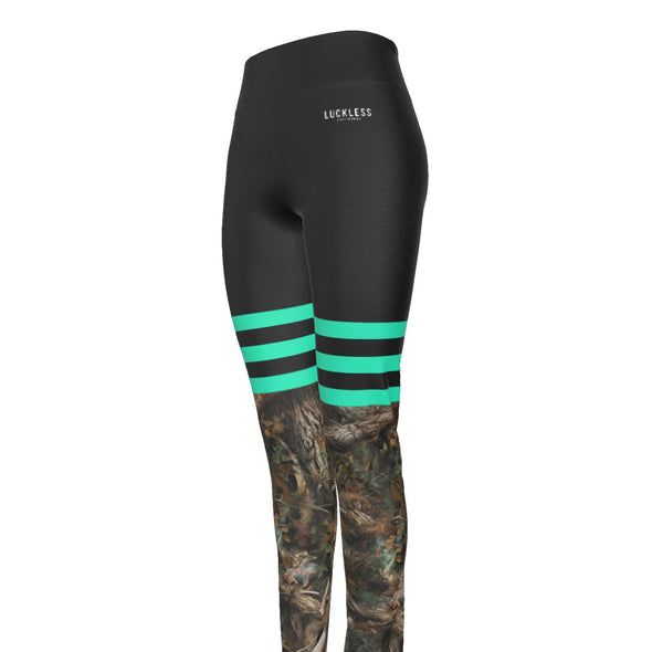 HD Camo Sporty High Waist Leggings | Blue