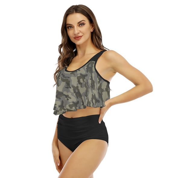 Camo Women's Ruffled Bikini | Multicam