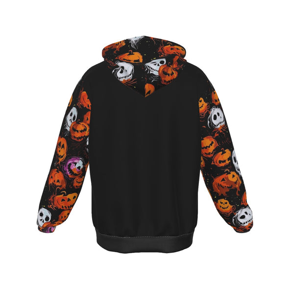 Boo-tiful Pumpkin Heavy Fleece Zip Up Hoodie