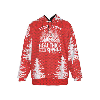 Thick & Sprucy Heavy Fleece Raglan Holiday Hoodie