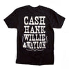 Cash Hank Willie & Waylon (Multiple Styles) - Luckless Outfitters - Country - Apparel - Music - Clothing - Redneck - Girl - Women - www.lucklessclothing.com - Matt - Ford Parody - Concert - She Wants the D - Lets Get Dirty - Mud Run - Mudding - 