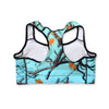 Darlin Camo Padded Sports Bra Aquamarine - Luckless Outfitters