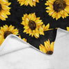 Sunflower Fleece Throw Blanket - Luckless Outfitters