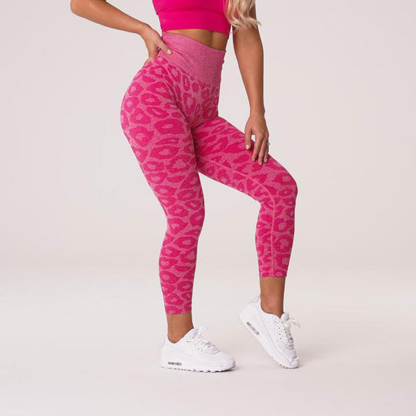 Leopard High Waisted Seamless Women's Leggings (Multiple Colors)