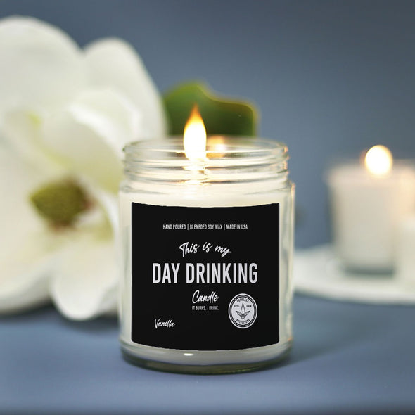 Day Drinking Candle (Hand Poured 9 oz.) Vanilla