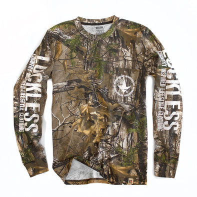 Realtree® Pocket Long Sleeve - Luckless Outfitters - Country - Apparel - Music - Clothing - Redneck - Girl - Women - www.lucklessclothing.com - Matt - Ford Parody - Concert - She Wants the D - Lets Get Dirty - Mud Run - Mudding - 
