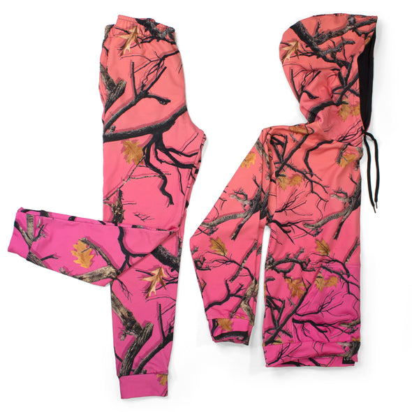 Darlin Camo Women's Joggers Sun Kissed Coral - Luckless Outfitters