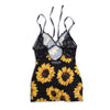 Sunflower Cami Top / Dress With Lace - Luckless Outfitters