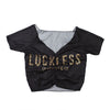 Wild Cat Women's Raglan Drawstring Crop Tee - Luckless Outfitters