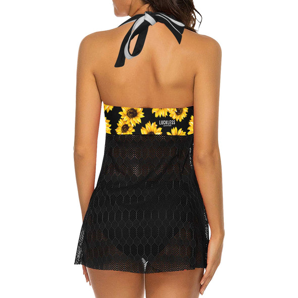 Sunflower Lace Cover Up - Luckless Outfitters - Country - Apparel - Music - Clothing - Redneck - Girl - Women - www.lucklessclothing.com - Matt - Ford Parody - Concert - She Wants the D - Lets Get Dirty - Mud Run - Mudding - 