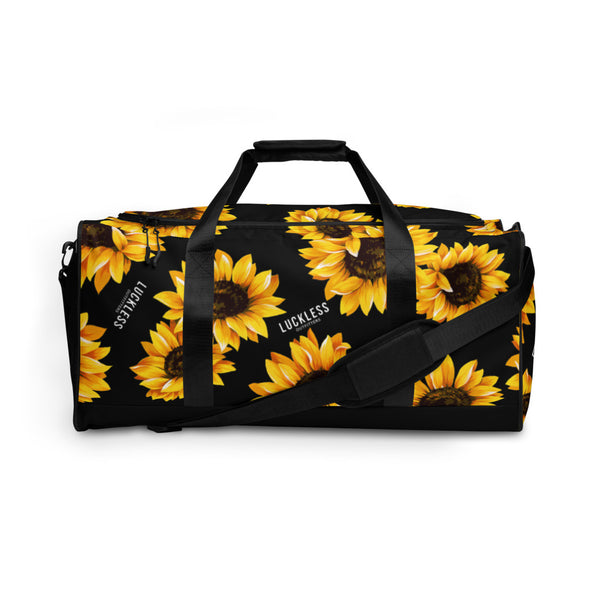 Sunflower Duffle bag - Luckless Outfitters - Country - Apparel - Music - Clothing - Redneck - Girl - Women - www.lucklessclothing.com - Matt - Ford Parody - Concert - She Wants the D - Lets Get Dirty - Mud Run - Mudding - 