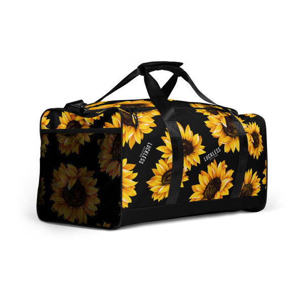 Sunflower Duffle bag - Luckless Outfitters - Country - Apparel - Music - Clothing - Redneck - Girl - Women - www.lucklessclothing.com - Matt - Ford Parody - Concert - She Wants the D - Lets Get Dirty - Mud Run - Mudding - 