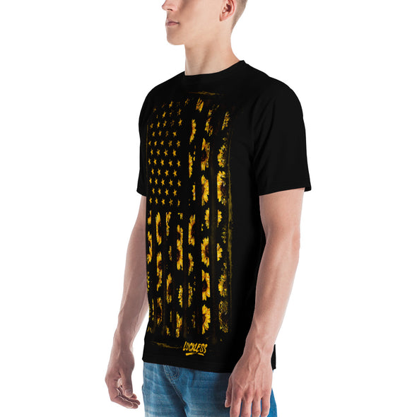 Sunflower Grunge Flag Unisex T-shirt - Luckless Outfitters - Country - Apparel - Music - Clothing - Redneck - Girl - Women - www.lucklessclothing.com - Matt - Ford Parody - Concert - She Wants the D - Lets Get Dirty - Mud Run - Mudding - 