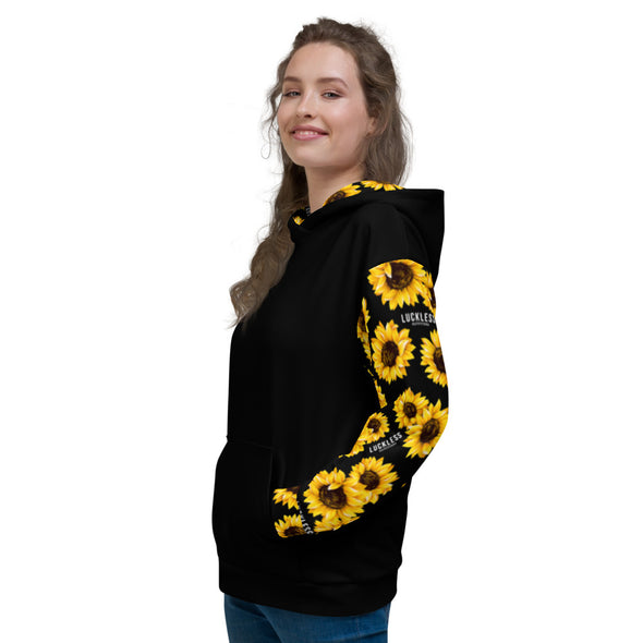 Sunflower Blocked Unisex Hoodie - Luckless Outfitters - Country - Apparel - Music - Clothing - Redneck - Girl - Women - www.lucklessclothing.com - Matt - Ford Parody - Concert - She Wants the D - Lets Get Dirty - Mud Run - Mudding - 