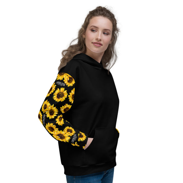 Sunflower Blocked Unisex Hoodie - Luckless Outfitters - Country - Apparel - Music - Clothing - Redneck - Girl - Women - www.lucklessclothing.com - Matt - Ford Parody - Concert - She Wants the D - Lets Get Dirty - Mud Run - Mudding - 