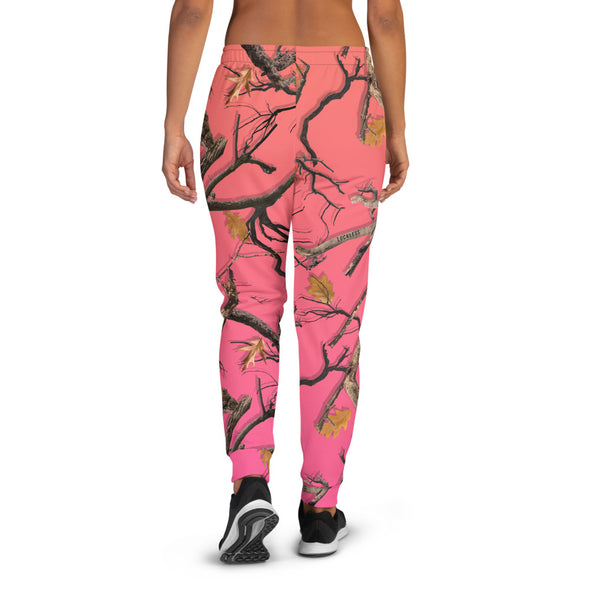 Darlin Camo Women's Joggers Sun Kissed Coral - Luckless Outfitters