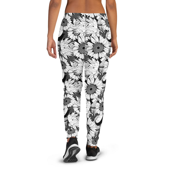 Monochrome Sunflower Women's Joggers