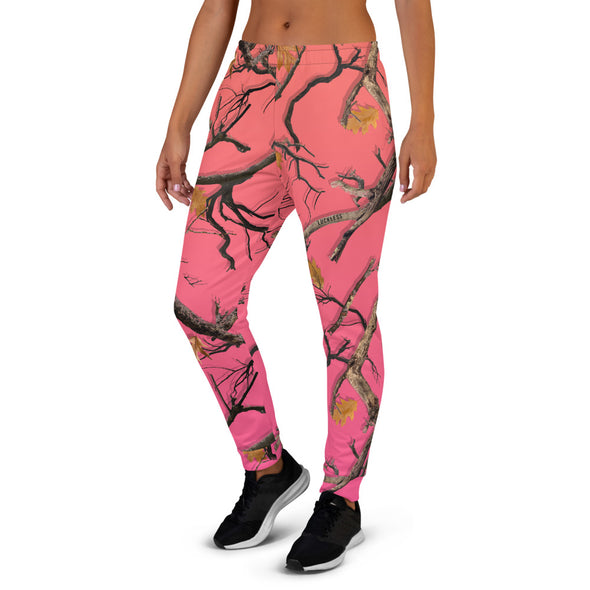 Darlin Camo Women's Joggers Sun Kissed Coral - Luckless Outfitters