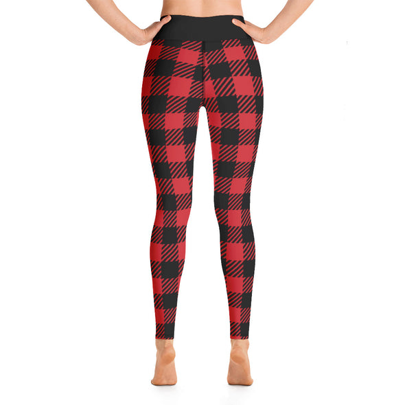 Buffalo Plaid Women's Yoga Leggings - Luckless Outfitters