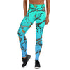 Darlin Camo Women's Leggings Aquamarine - Luckless Outfitters